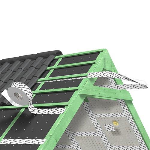 Vapour barrier tape is bonded under the roof tiles.jpg